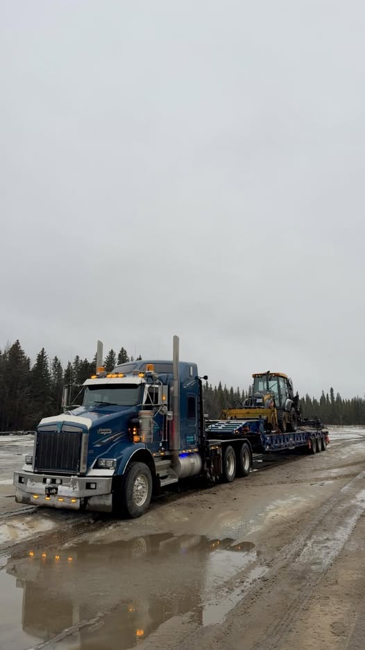 Backhoe transported from Grande Cache, Alberta to BC